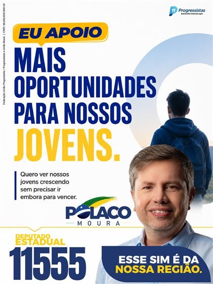 Polaco Moura e a mensagem Mais oportunidades para nossos jovens